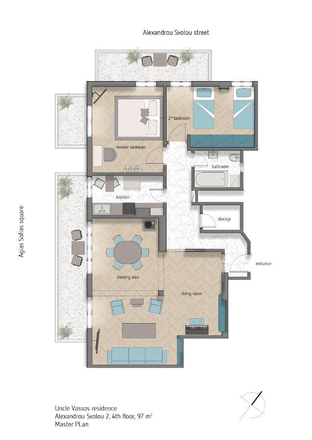Deluxe residence uncle Vassos Thessalonique Extérieur photo